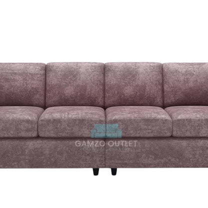 Alaska Fabric 4 Seater Full Back Sofa