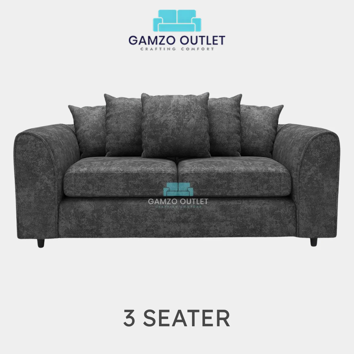 ALASKA FABRIC SCATTER BACK SOFA SET