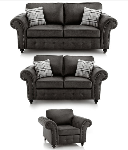 Oakland Full Back Leather Sofa