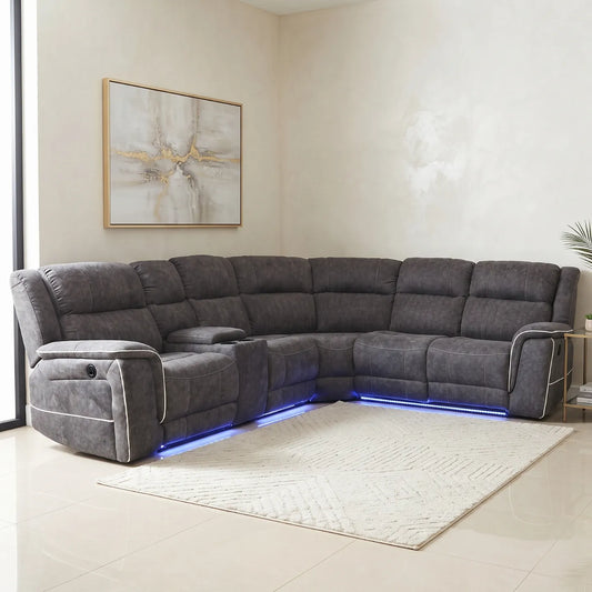 Model H Electric Recliner Corner Sofa