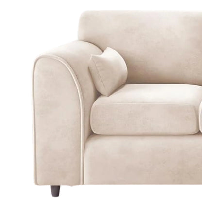 Plush Velvet 4 Seater Full Back Sofa