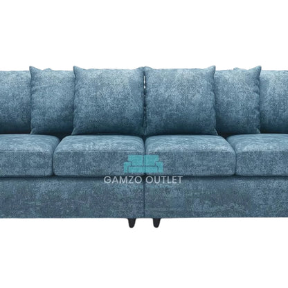 Alaska Fabric 4 Seater Scatter Back Sofa