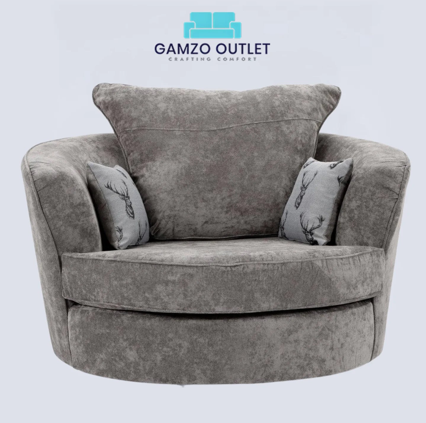Verona Grey Swivel chair