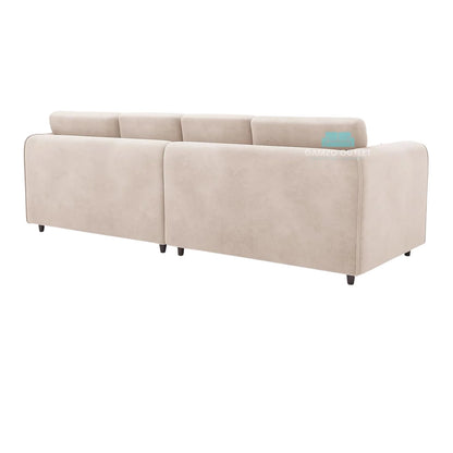 Plush Velvet 4 Seater Full Back Sofa