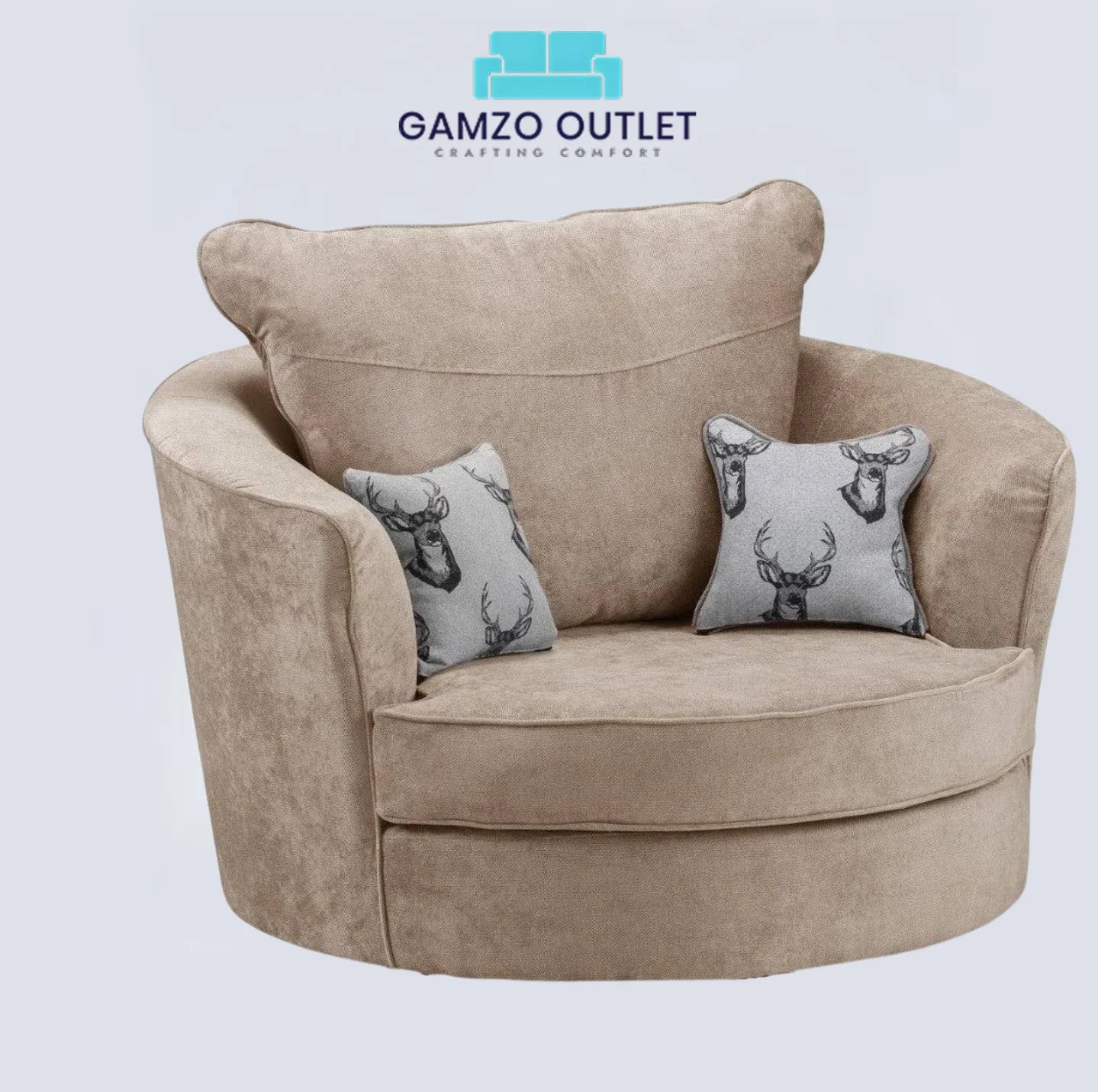 Verona Grey Swivel chair
