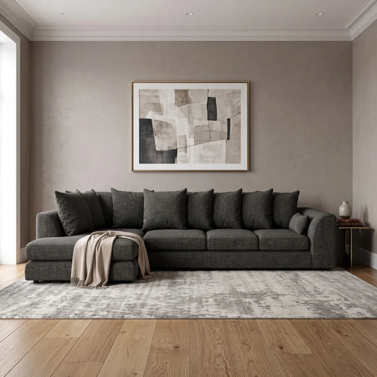 Lisbon Scatter Back XL L Shape Sofa - Gamzo Outlet