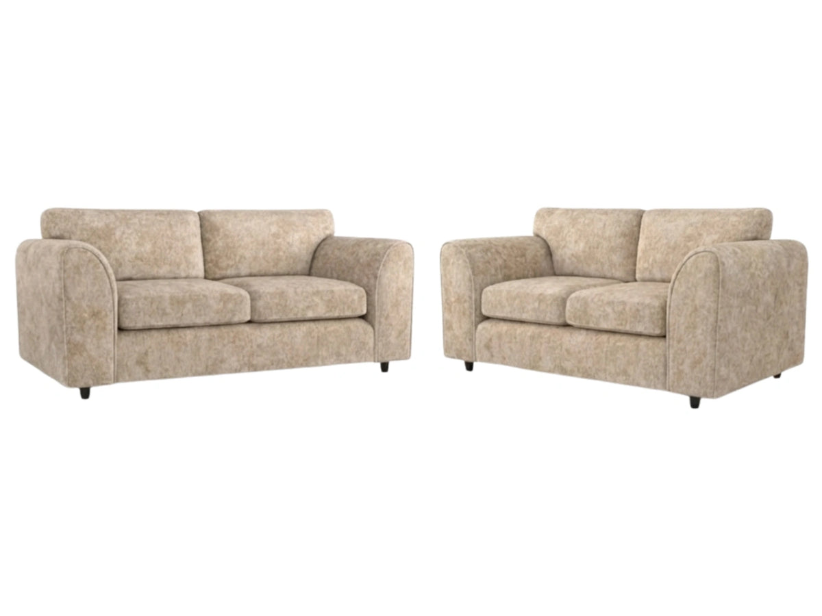 Alaska Fabric Full Back Sofa Set