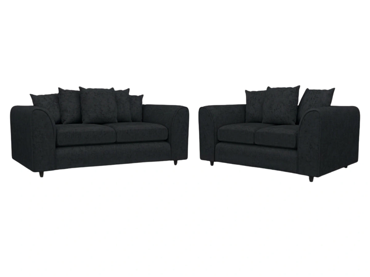 Alaska Fabric Scatter Back Sofa Set