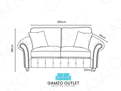 Brown leather 3-seater sofa from Gamzo Outlet Oakland Full Back Leather Sofa Set, showcasing plush cushioning and stylish design.