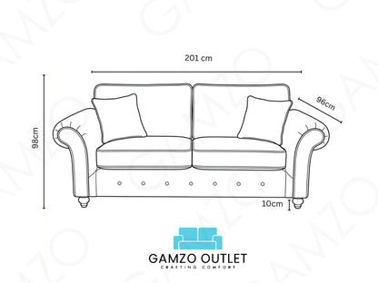 3+2 Seater Chocolate Brown