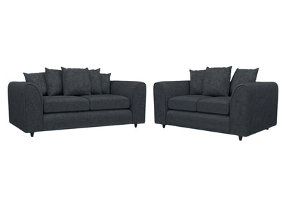 Alaska Fabric Scatter Back Sofa Set