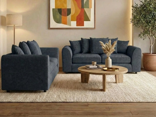 Alaska Fabric Scatter Back Sofa Set
