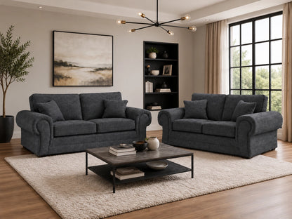 Wilcot Fabric Full Back Sofa Set