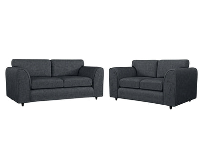 Alaska Fabric Full Back Sofa Set