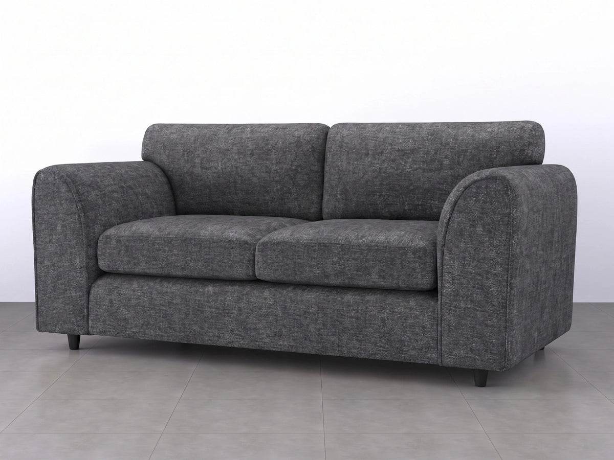 Gray 3-seater fabric sofa from Gamzo Outlet's Lisbon Full Back Sofa Set, featuring plush cushions and modern design.
