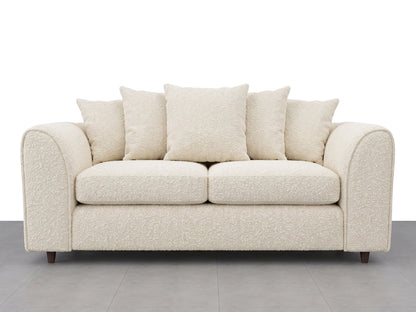 Boucle Fabric Scatter Back Sofa Set