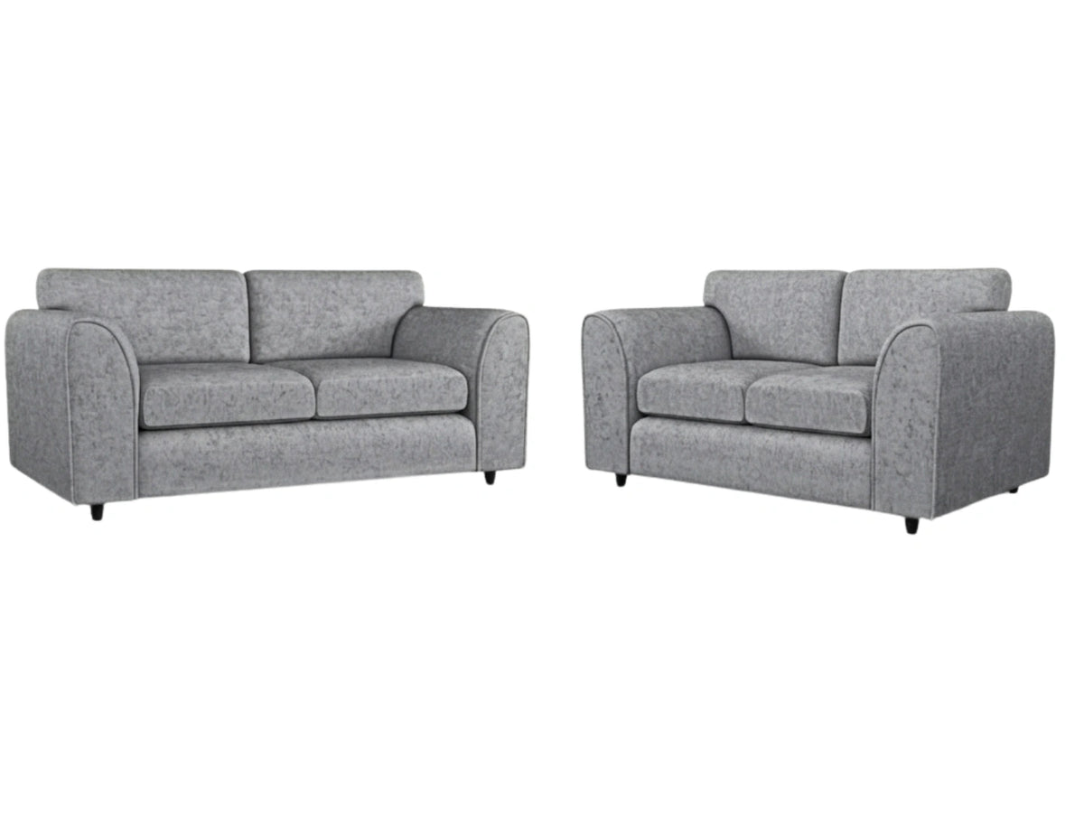 Alaska Fabric Full Back Sofa Set