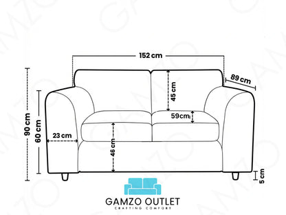 Crushed Velvet Full Back Sofa Set