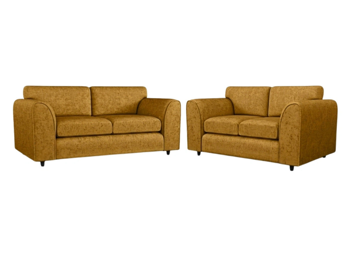 Alaska Fabric Full Back Sofa Set