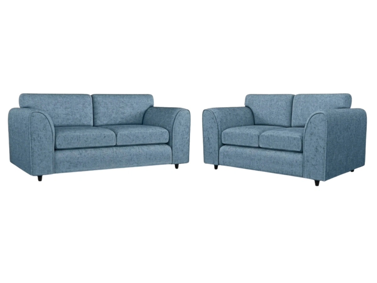 Alaska Fabric Full Back Sofa Set