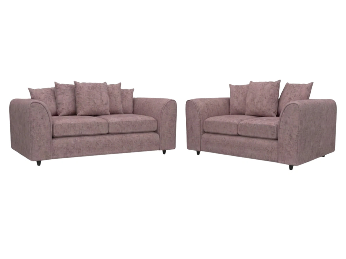 Alaska Fabric Scatter Back Sofa Set