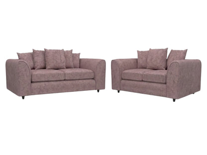 Alaska Fabric Scatter Back Sofa Set