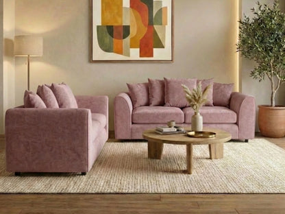 Alaska Fabric Scatter Back Sofa Set