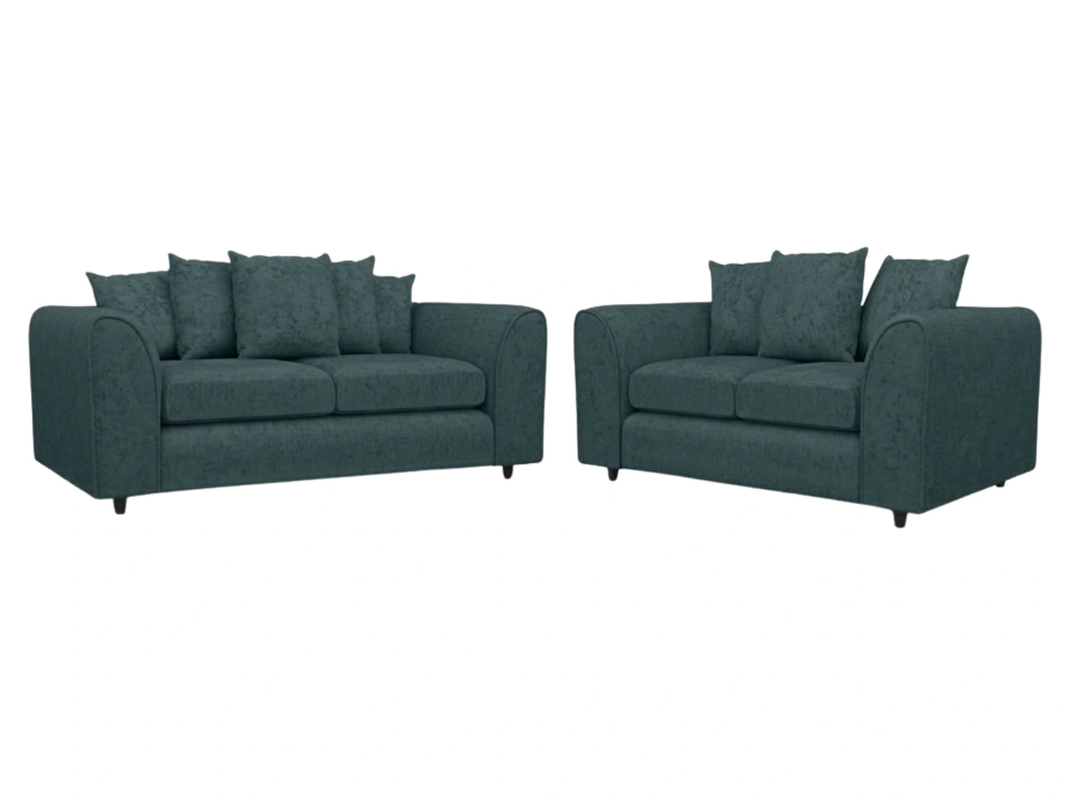 Alaska Fabric Scatter Back Sofa Set