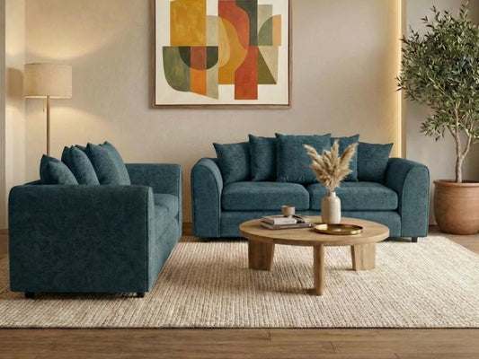 Alaska Fabric Scatter Back Sofa Set