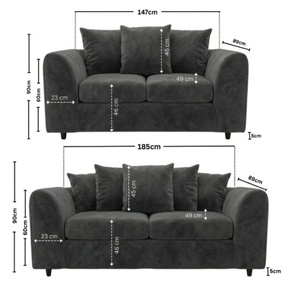 3 + 2 seater Dark Grey