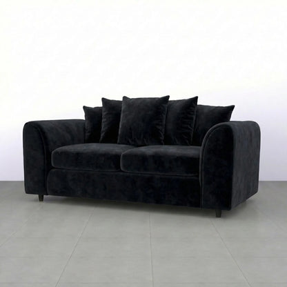 3 + 2 seater black