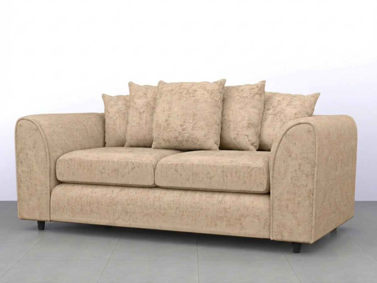 Alaska Fabric Scatter Back Sofa Set