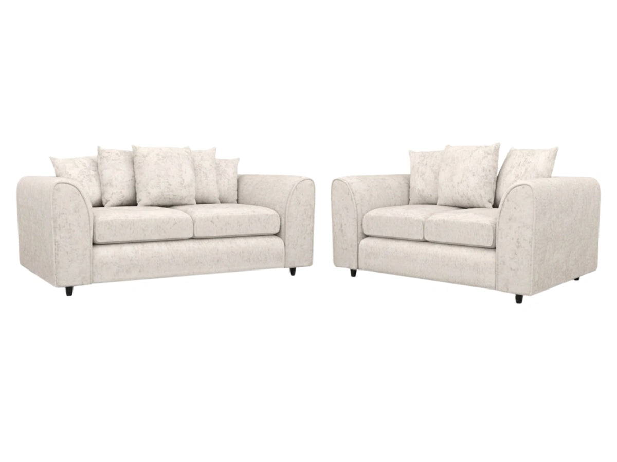 Alaska Fabric Scatter Back Sofa Set