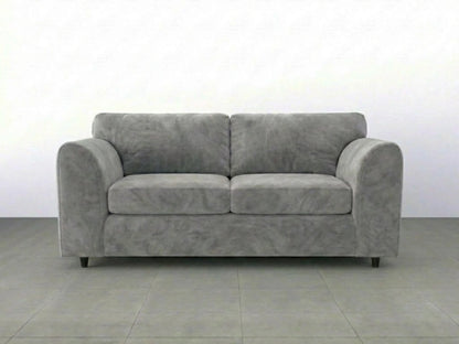 Plush Velvet Fabric Full Back Sofa Set