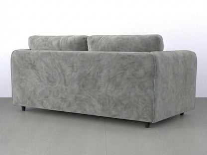 Plush Velvet Fabric Full Back Sofa Set