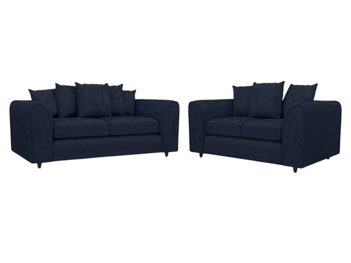 Alaska Fabric Scatter Back Sofa Set