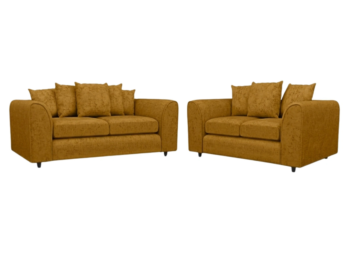 Alaska Fabric Scatter Back Sofa Set