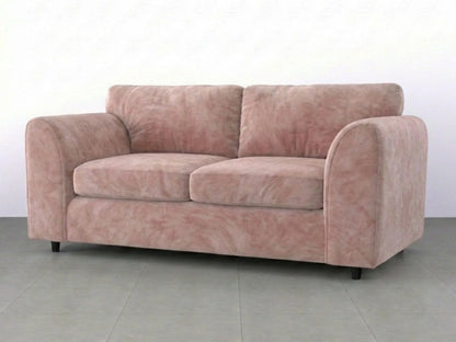 Plush Velvet Fabric Full Back Sofa Set
