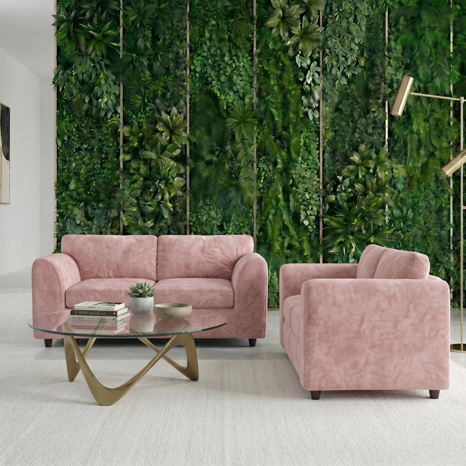 3 + 2 seater Pink