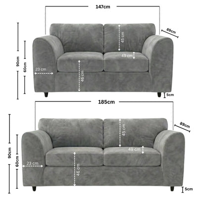 3 + 2 seater Light Grey