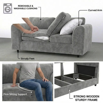 3 + 2 seater Light Grey