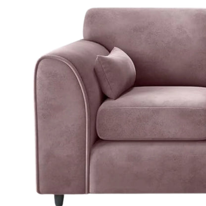 Plush Velvet 4 Seater Full Back Sofa