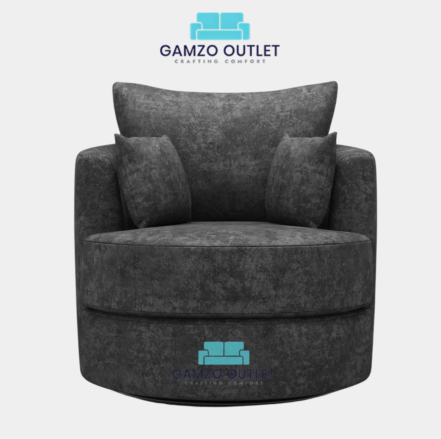 Alaska Fabric Swivel Chair