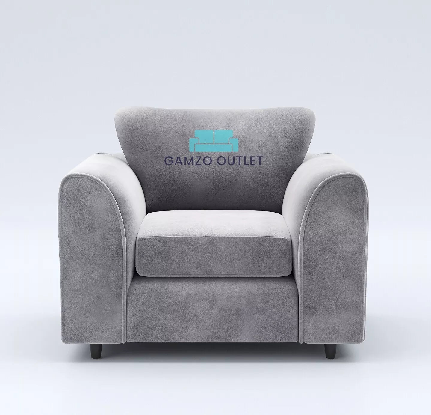 Plush Fabric Arm Chair