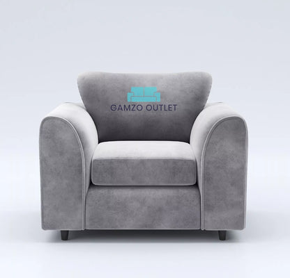 Plush Fabric Arm Chair