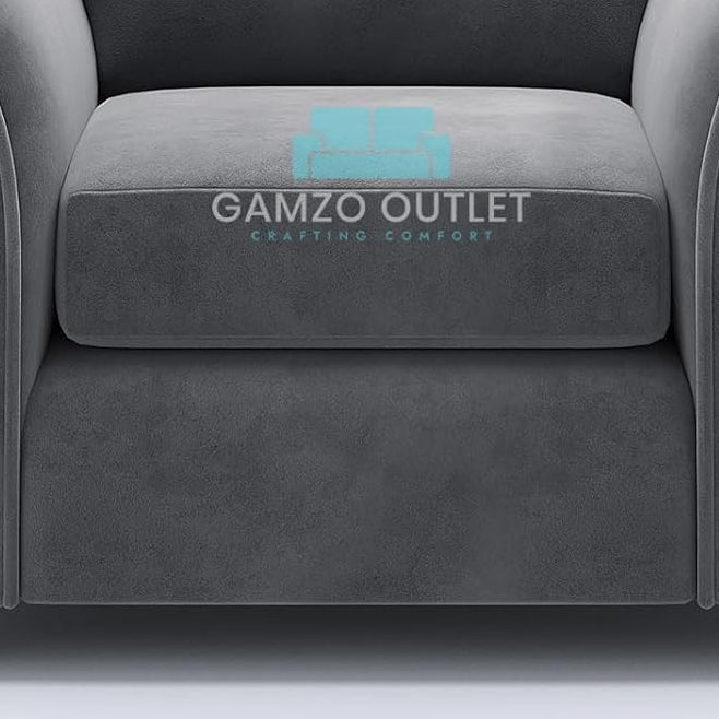 PLUSH FABRIC SCATTER BACK SOFA  SET