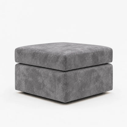 Verona Fabric Footstool -Grey