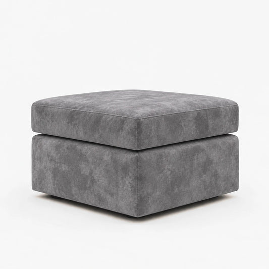 Verona Fabric Footstool -Grey