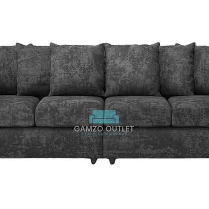 Alaska Fabric 4 Seater Scatter Back Sofa