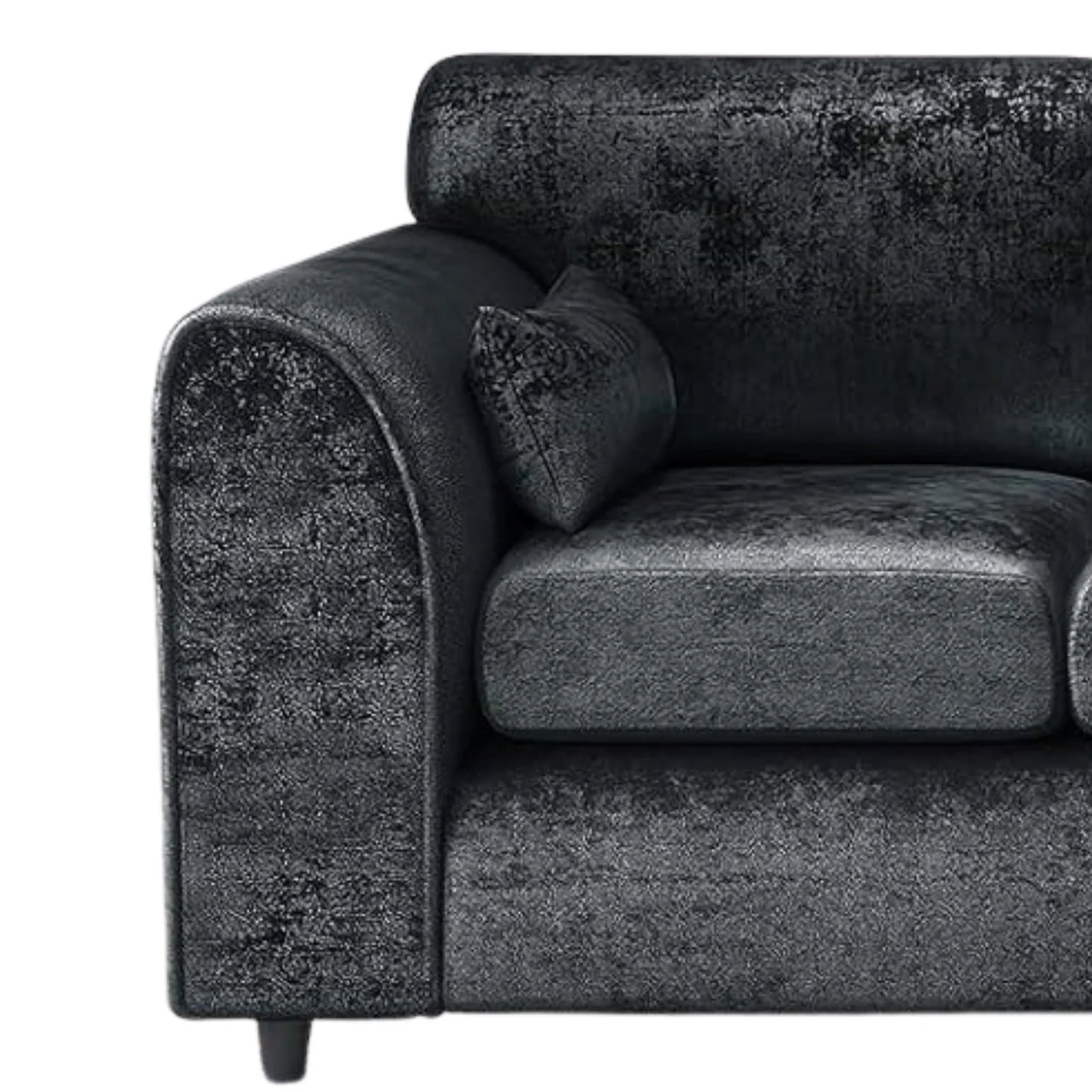 Crushed Velvet 4 Seater Full Back Sofa